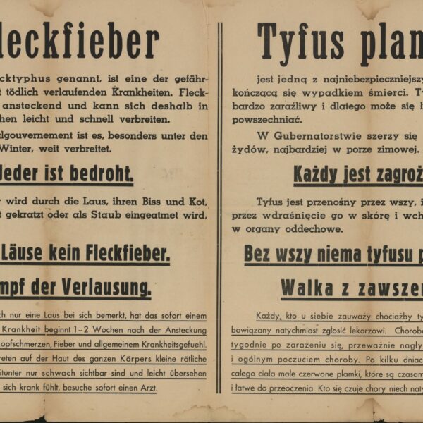 Tyfus a kara śmierci za pomoc Żydom