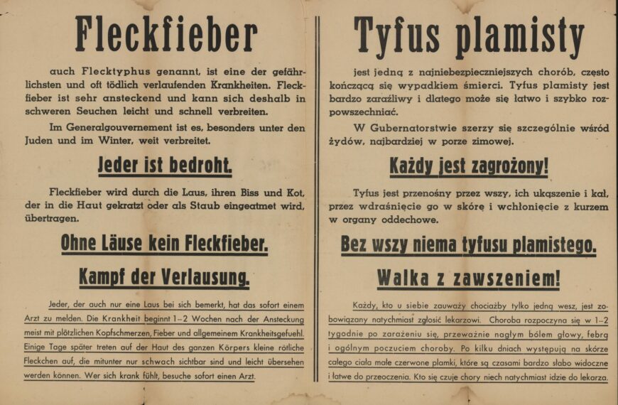Tyfus a kara śmierci za pomoc Żydom